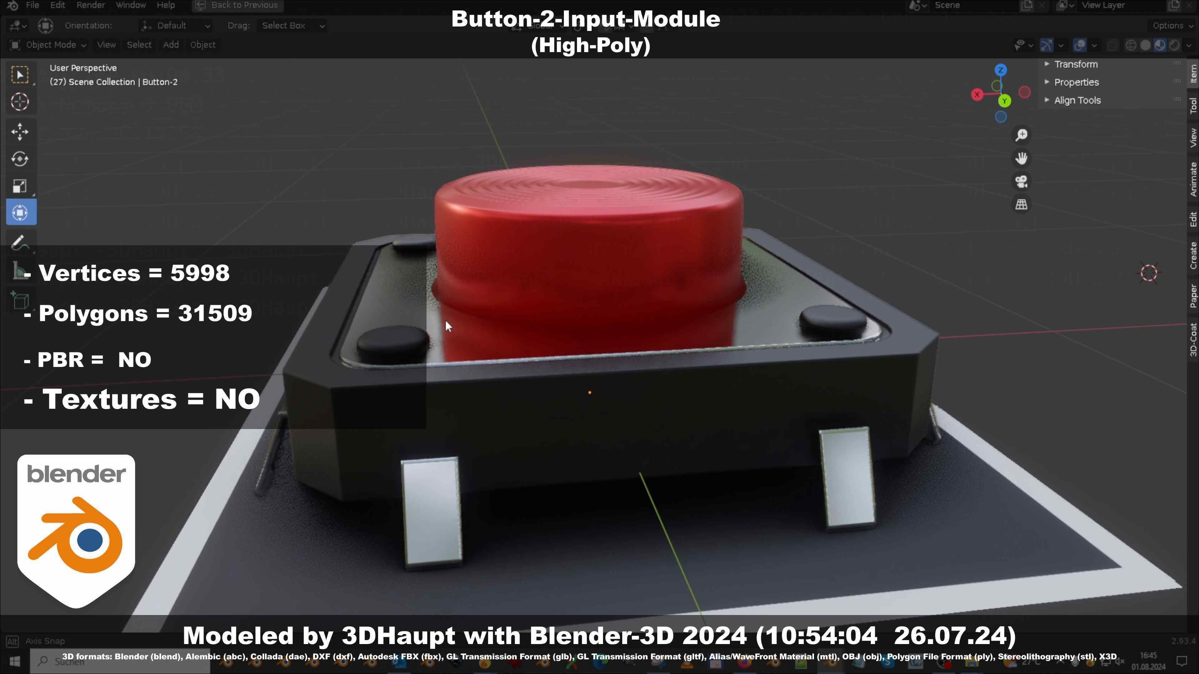 Button-2-Input-Module 3D model_27