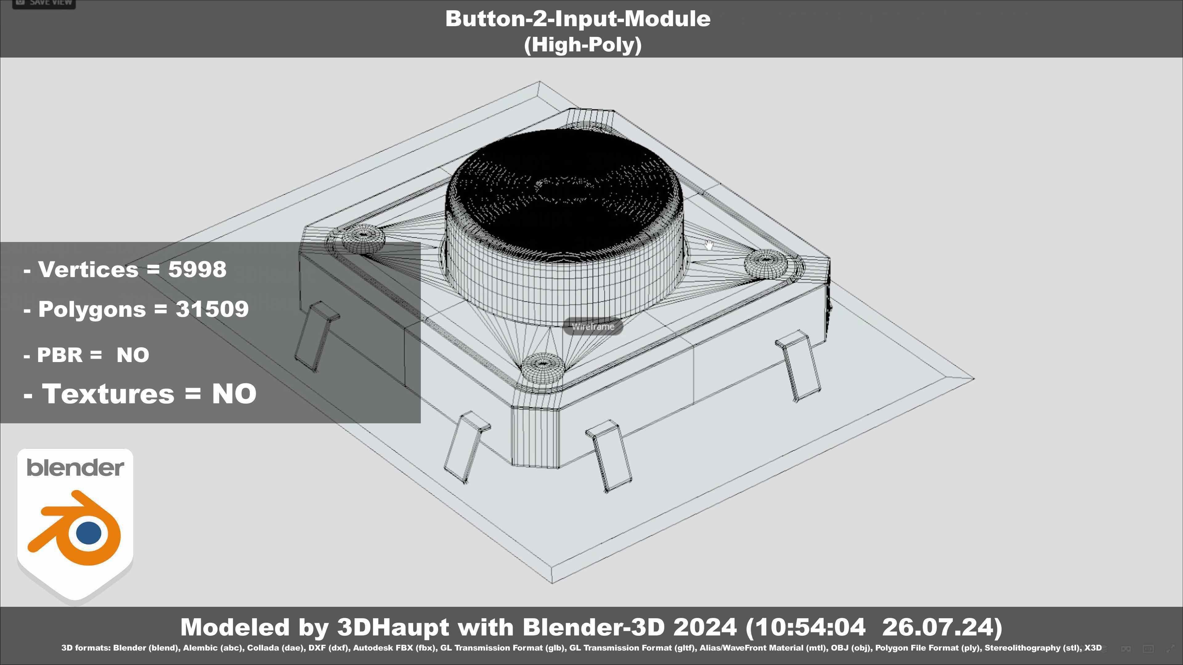 Button-2-Input-Module 3D model_46