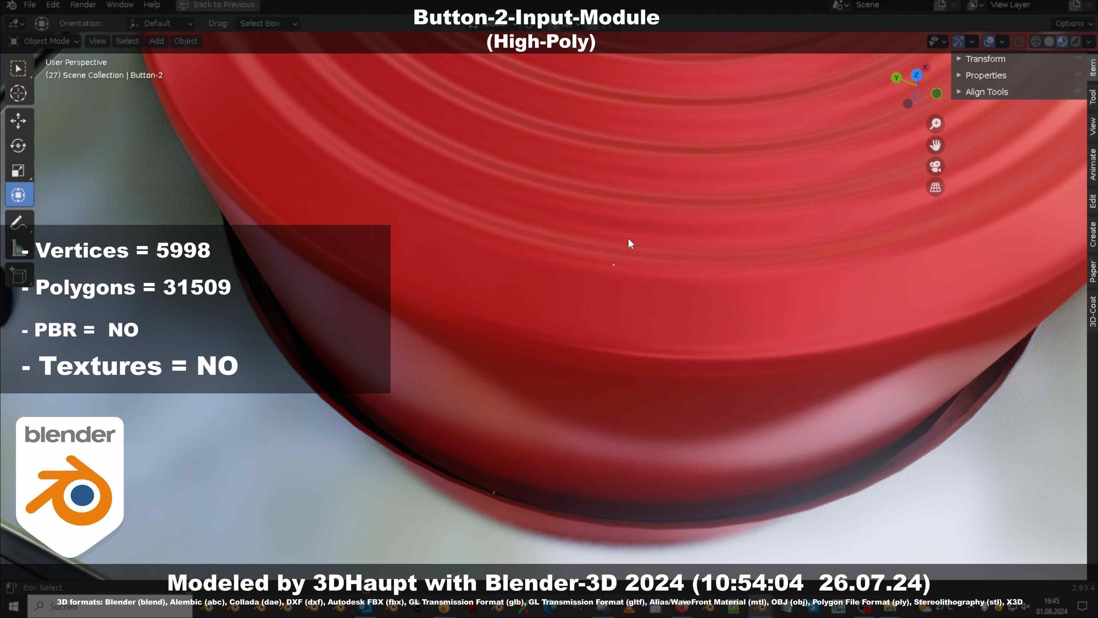 Button-2-Input-Module 3D model_28