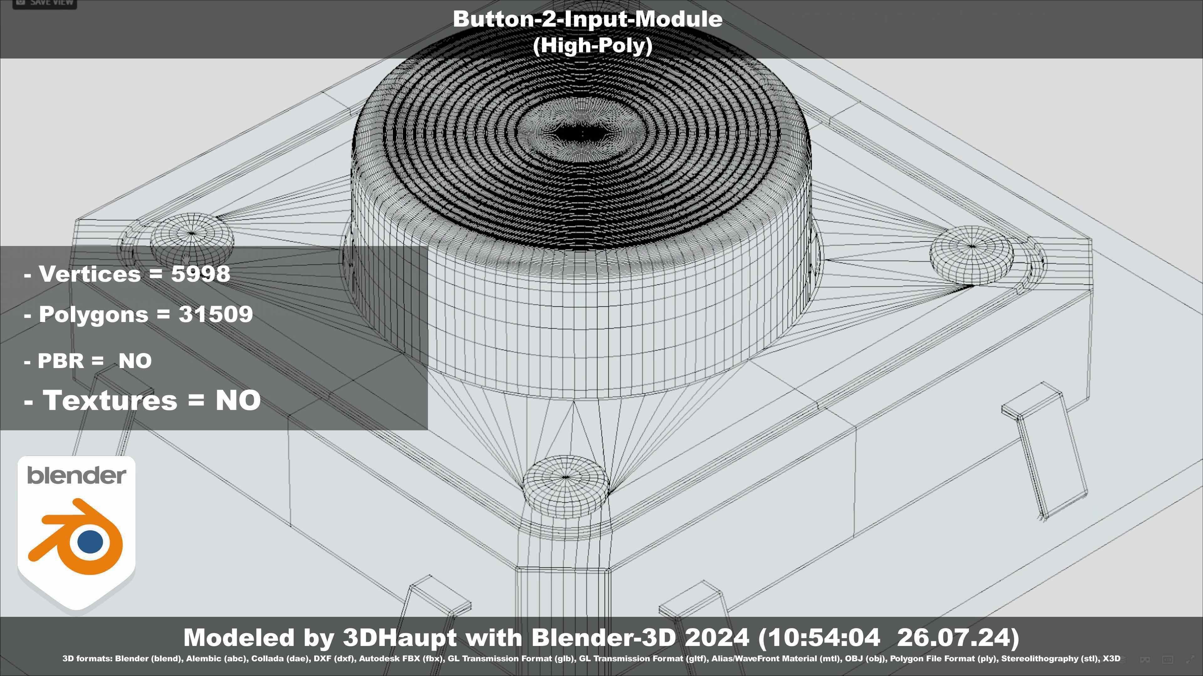 Button-2-Input-Module 3D model_55