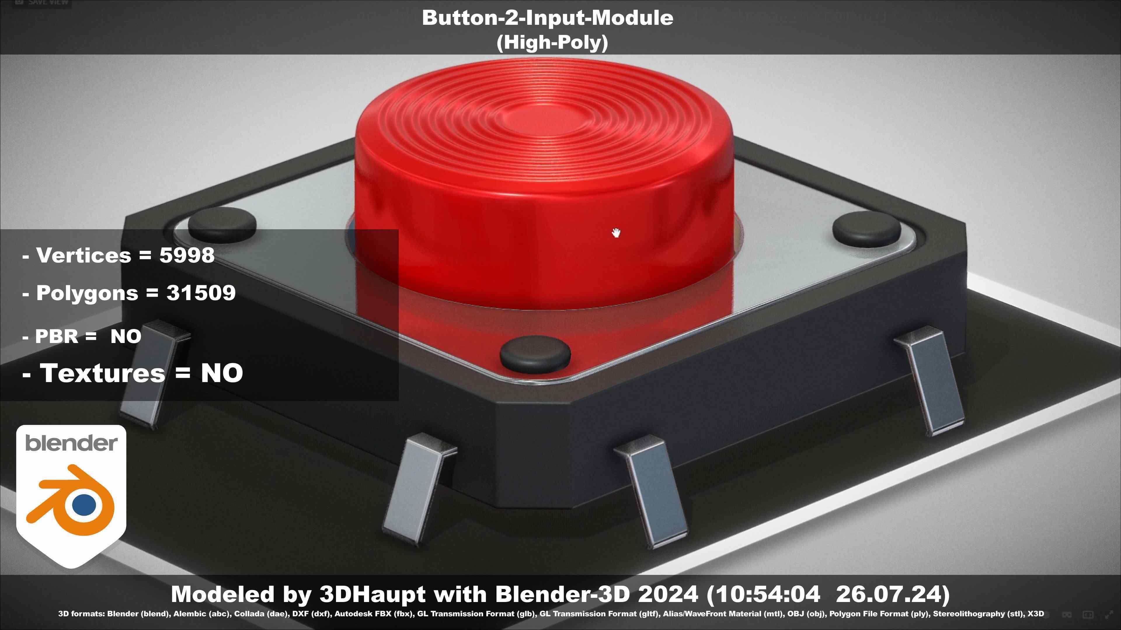 Button-2-Input-Module 3D model_43