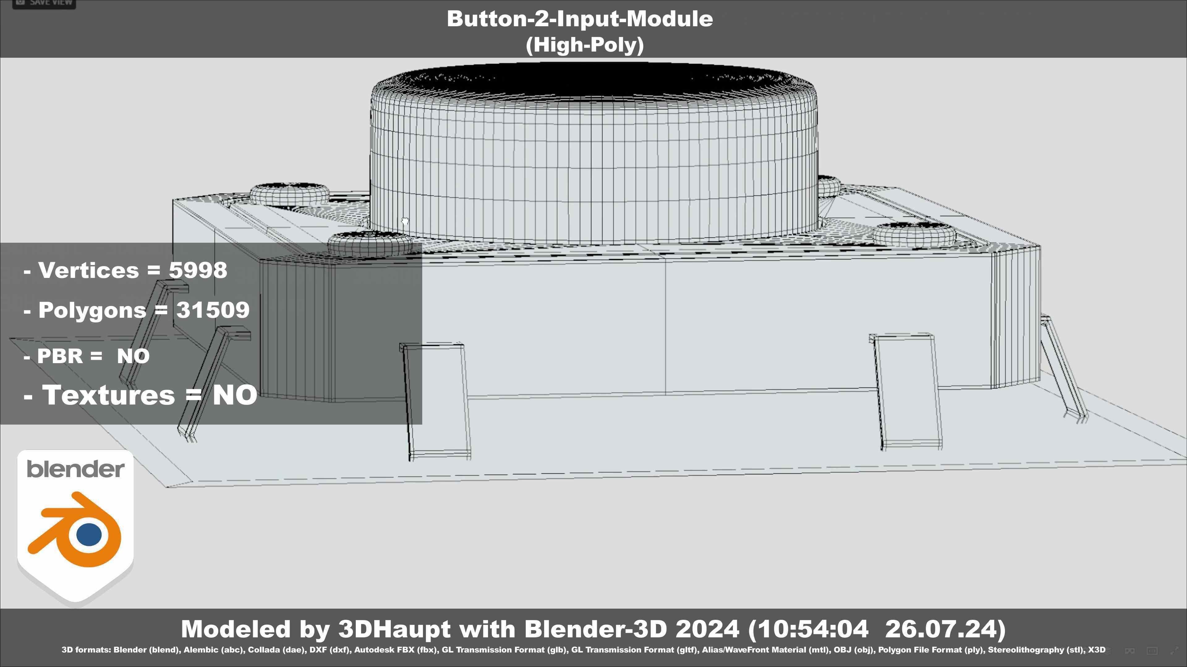 Button-2-Input-Module 3D model_47