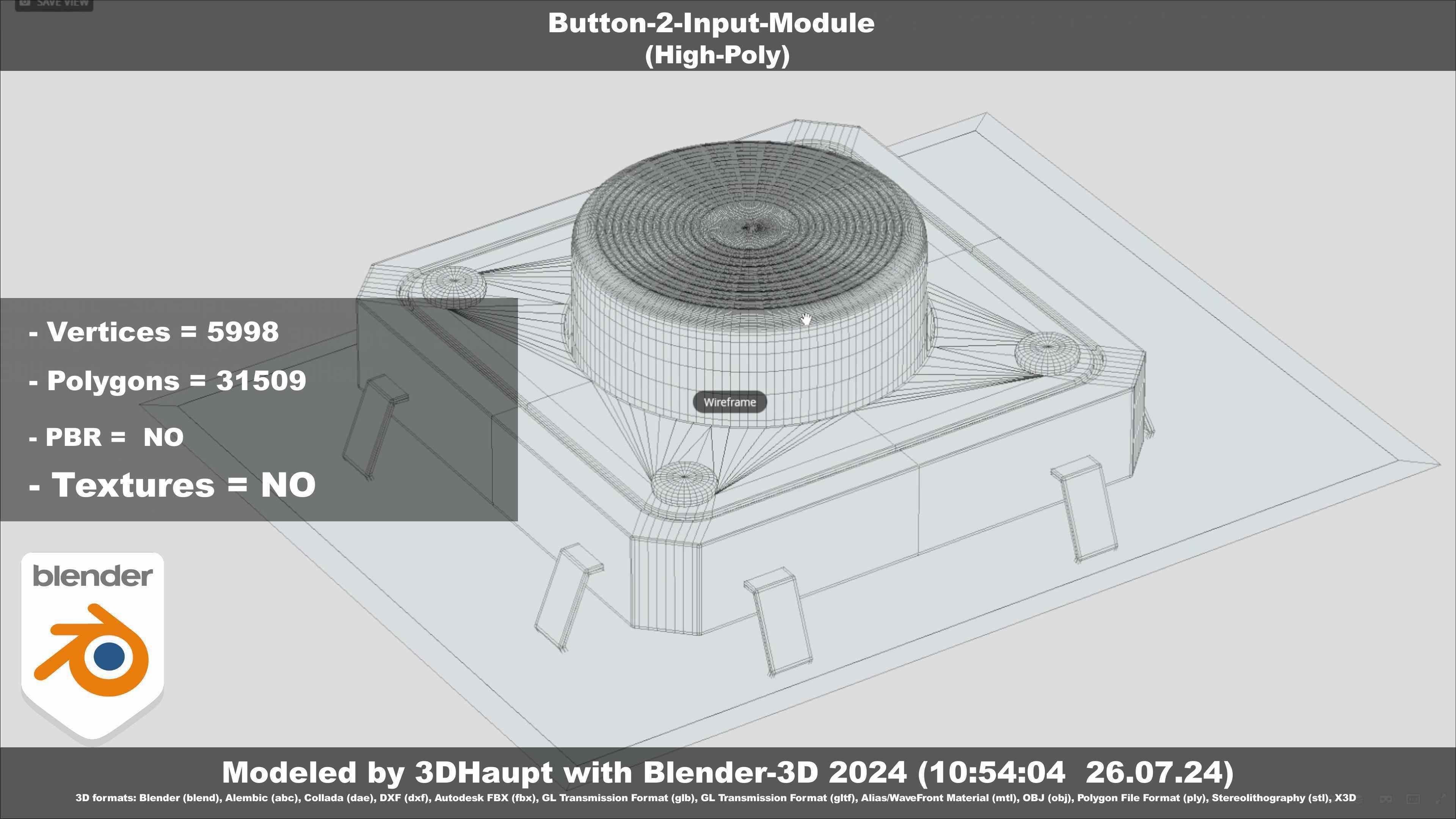 Button-2-Input-Module 3D model_50