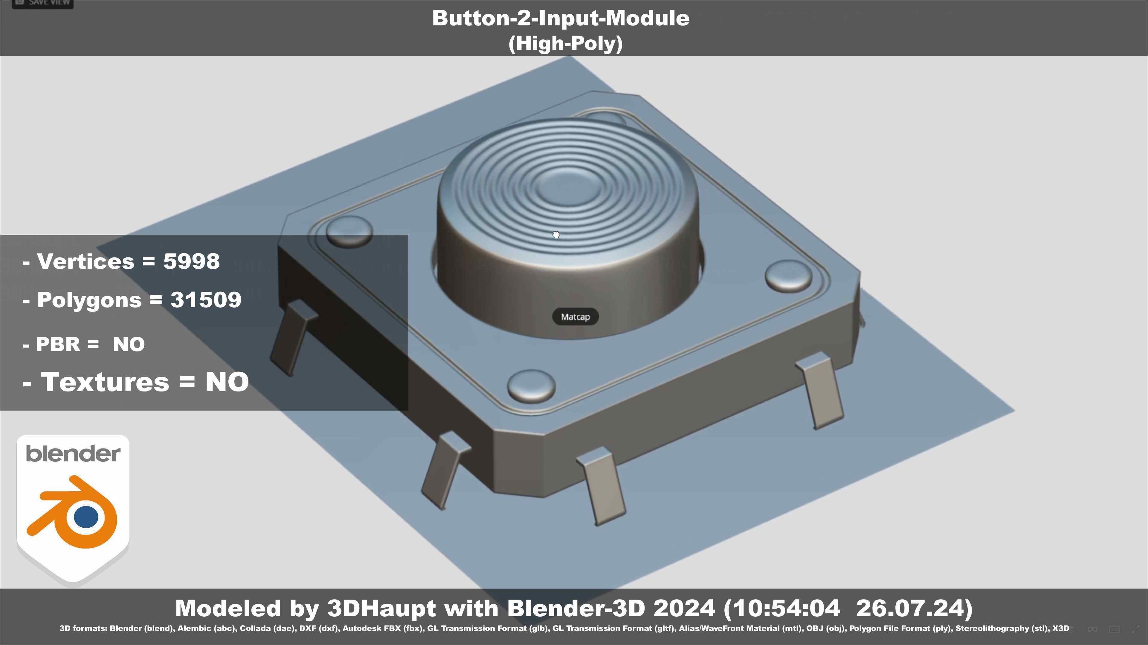 Button-2-Input-Module 3D model_62