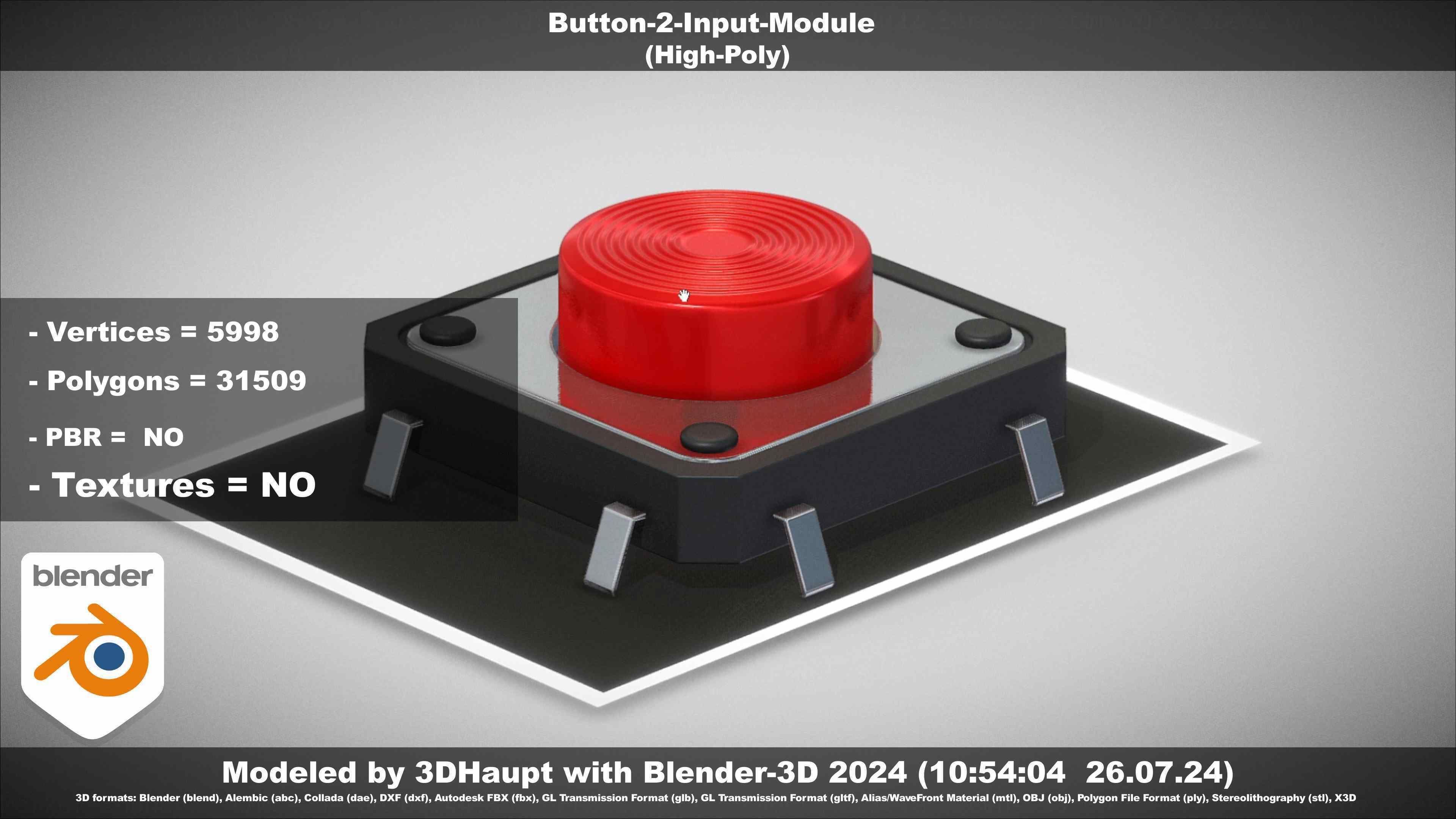 Button-2-Input-Module 3D model_73