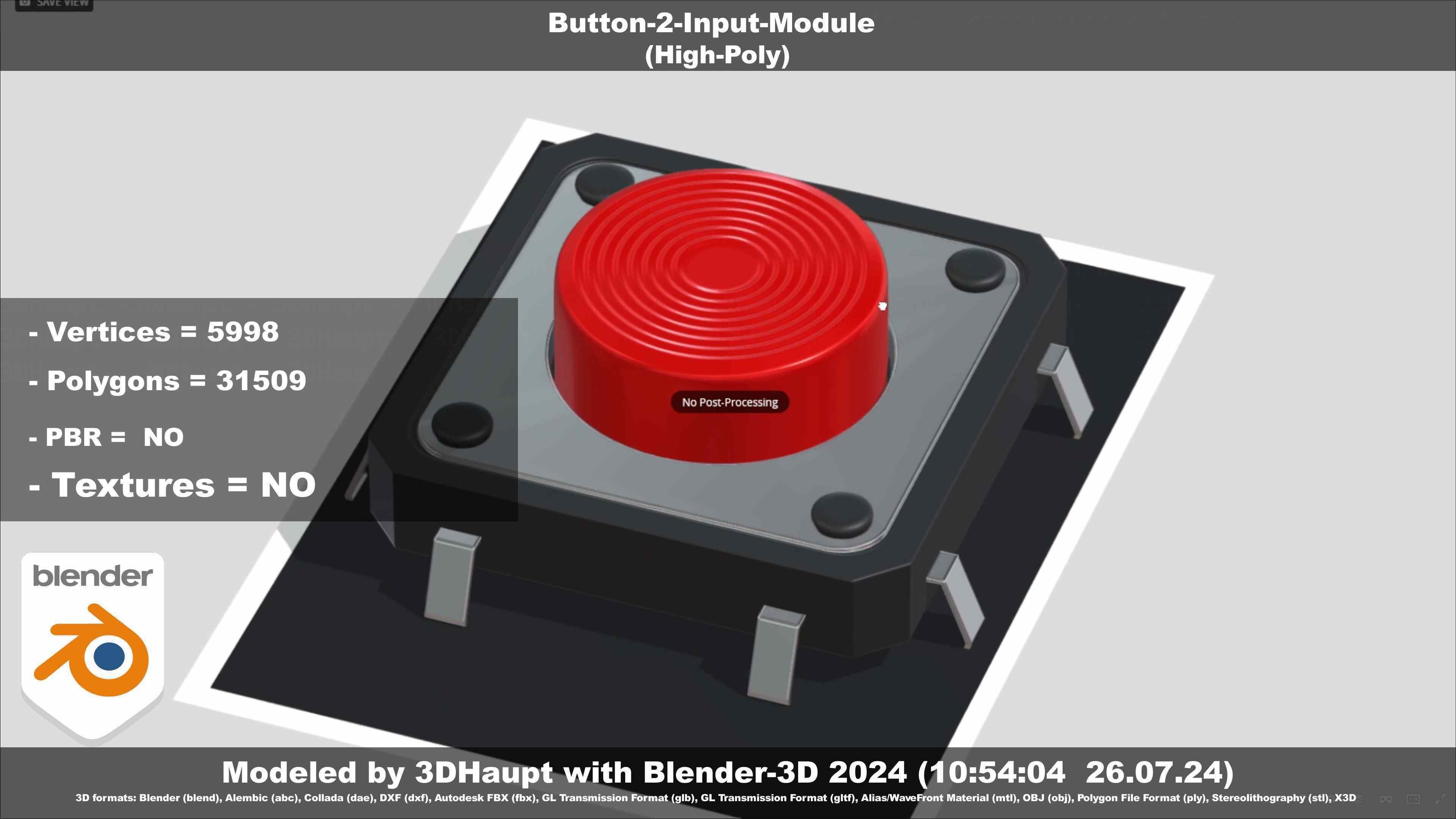 Button-2-Input-Module 3D model_57
