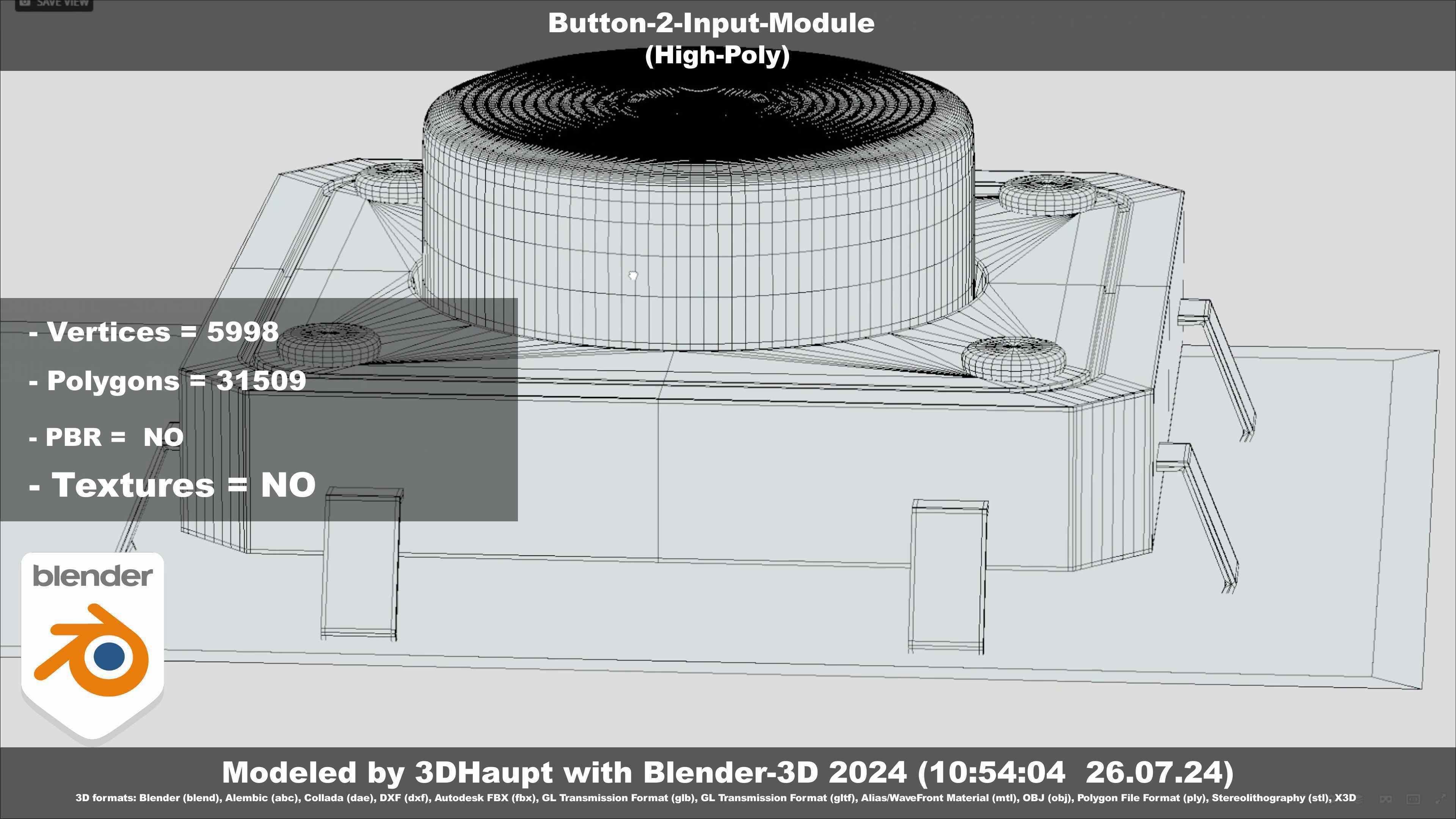 Button-2-Input-Module 3D model_101