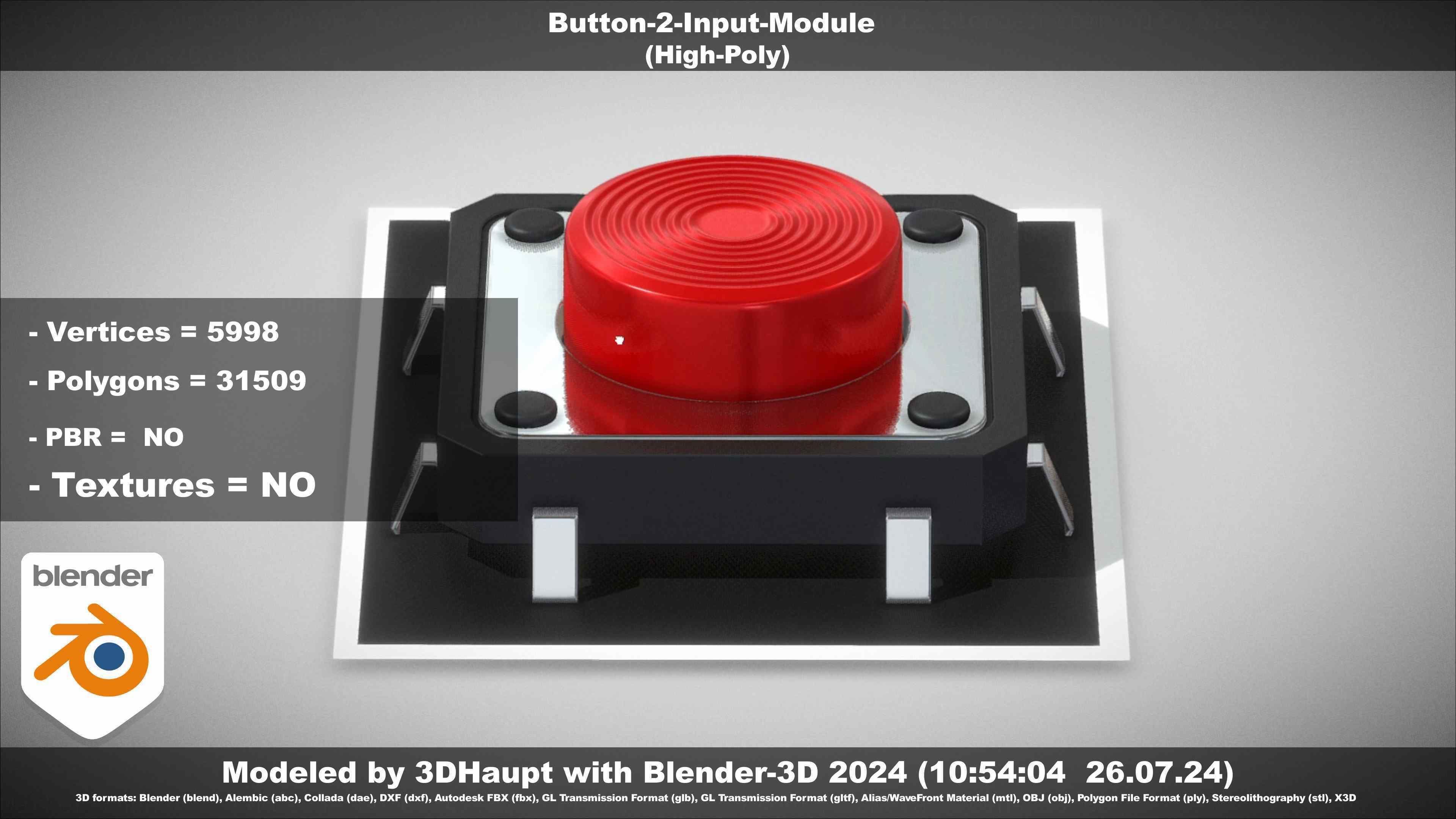 Button-2-Input-Module 3D model_12