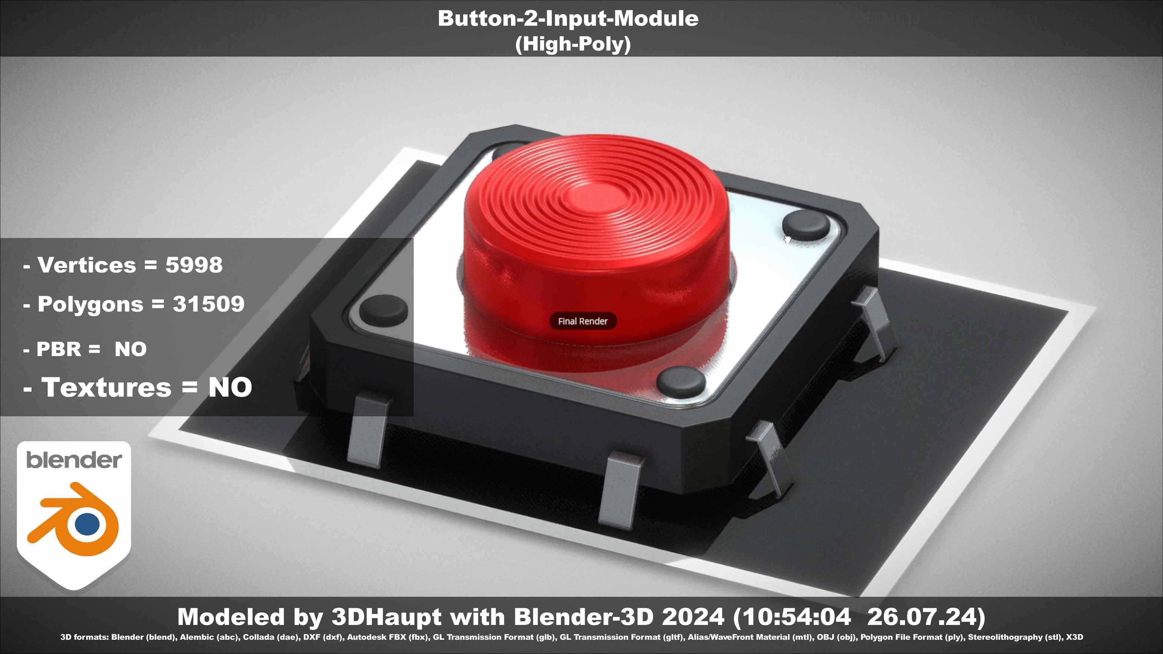 Button-2-Input-Module 3D model_16