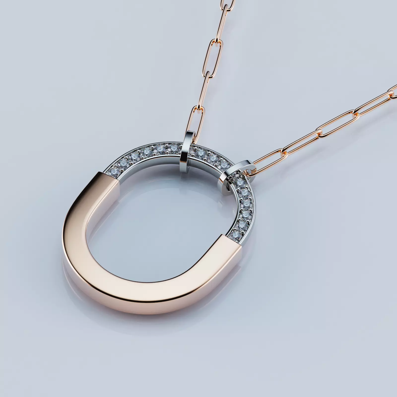 Tiffany Lock Pendant 3D print model_0