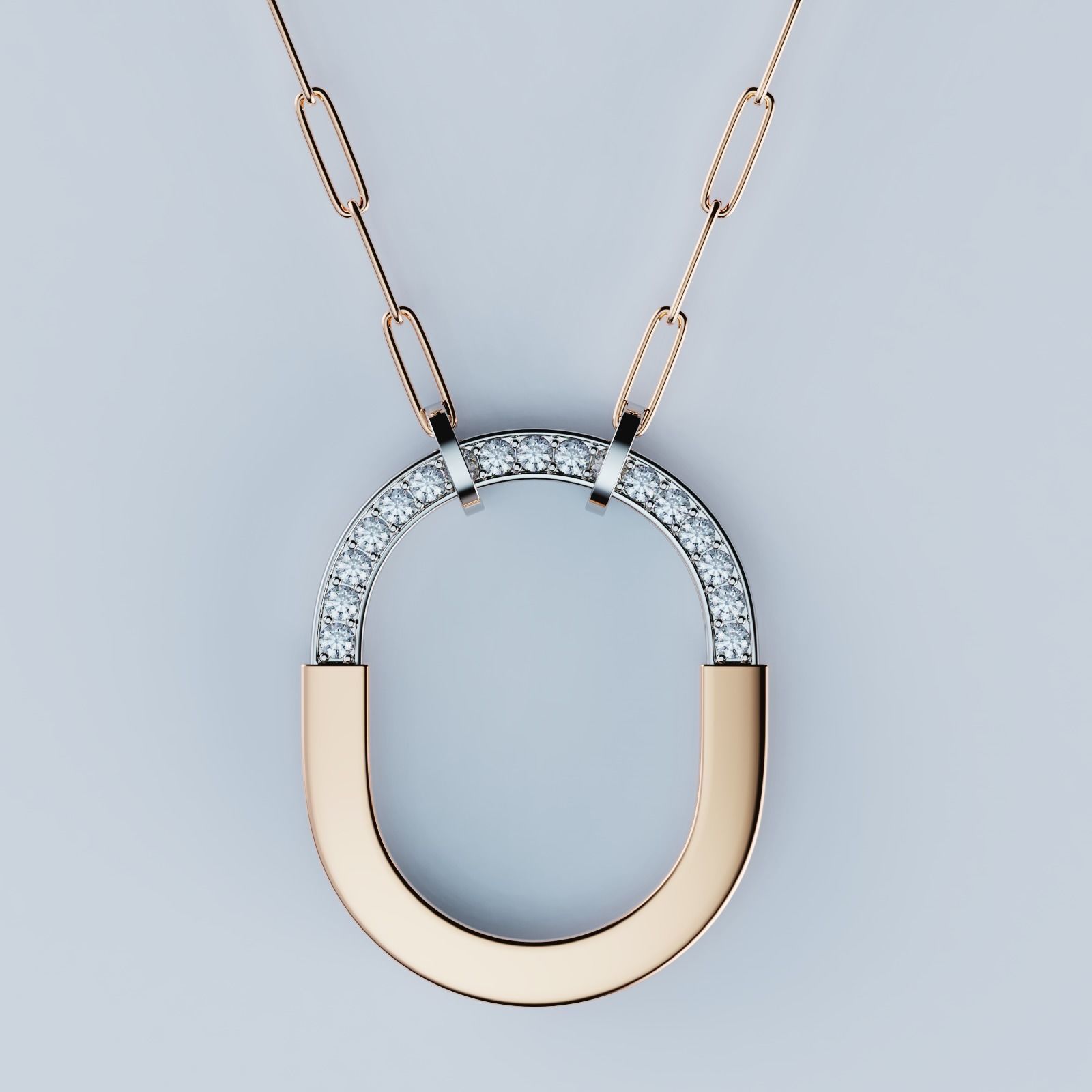 Tiffany Lock Pendant 3D print model_2