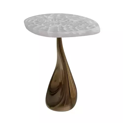 Stacklab  Mura  Sculptural Side Table in Glass and Bronze   3D model