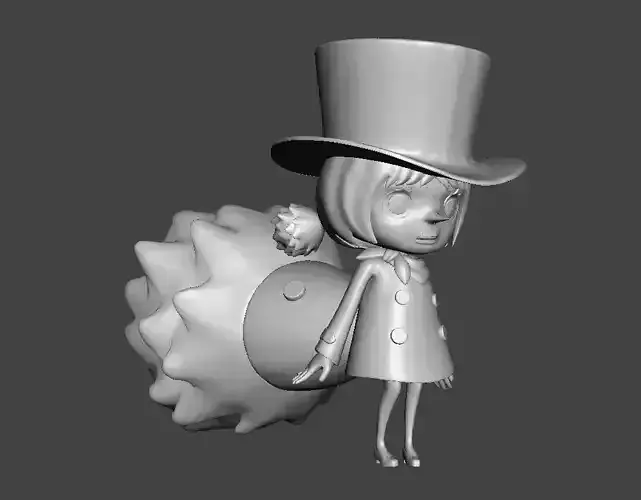 Wicca One piece 3D Model 3D print model