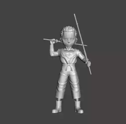 Zoronoa Zoro Kid 3D Model