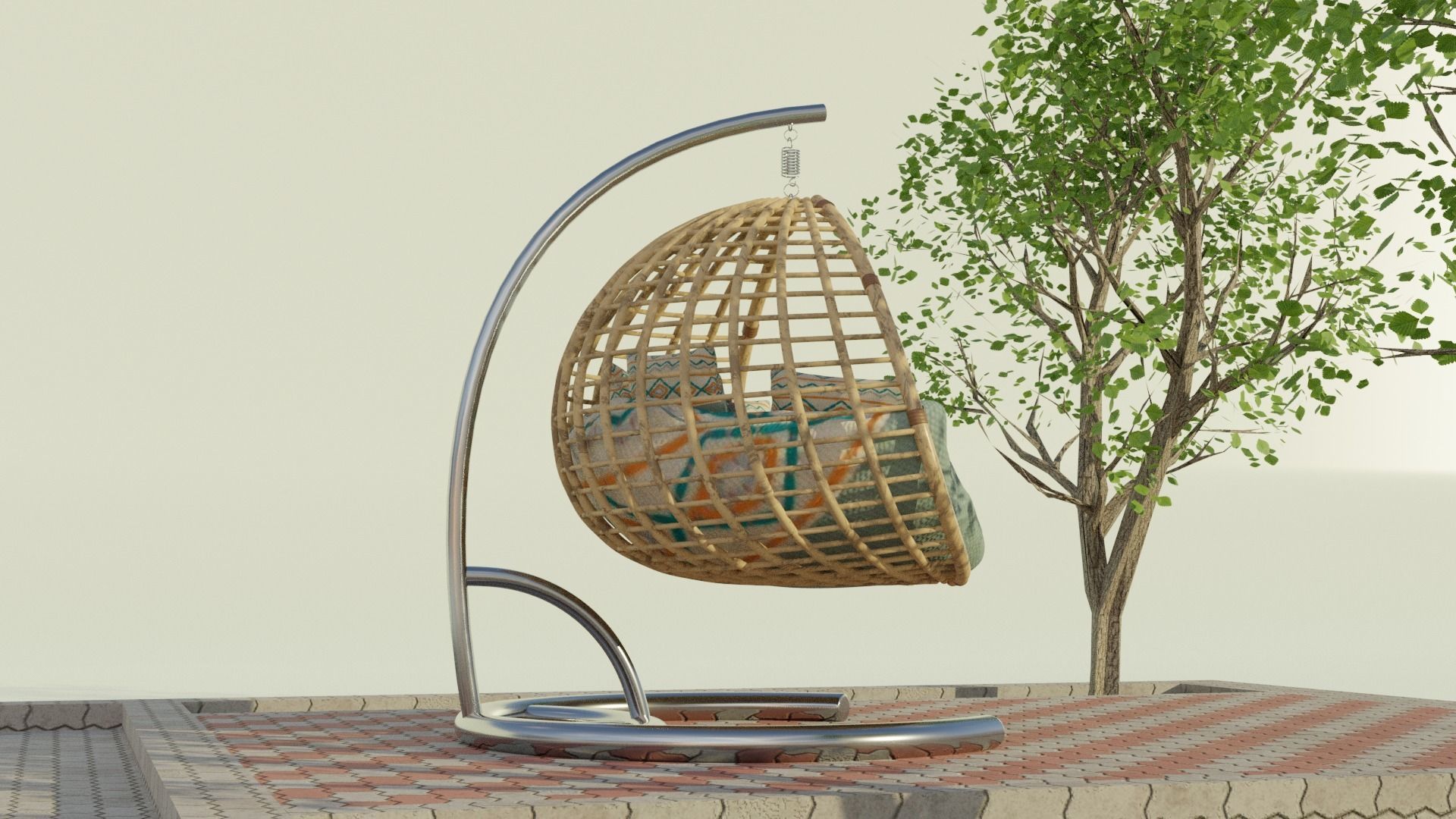 Swing Chair Free 3D model_3