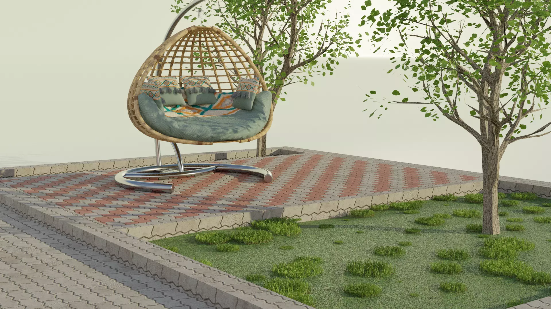 Swing Chair Free 3D model_0