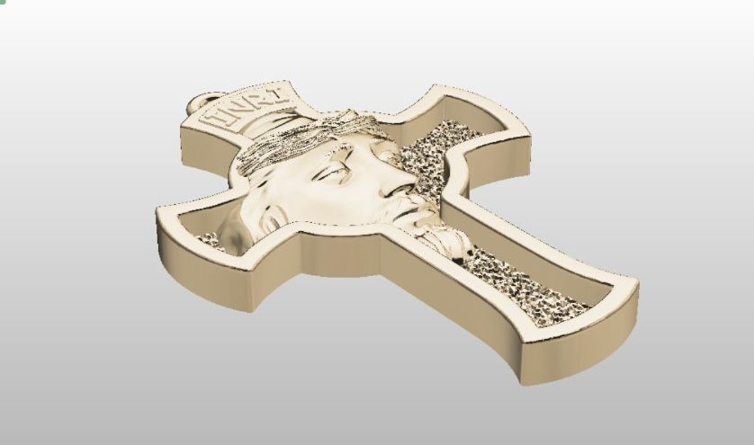 JESUS CROSS PENDAT 3D print model_4
