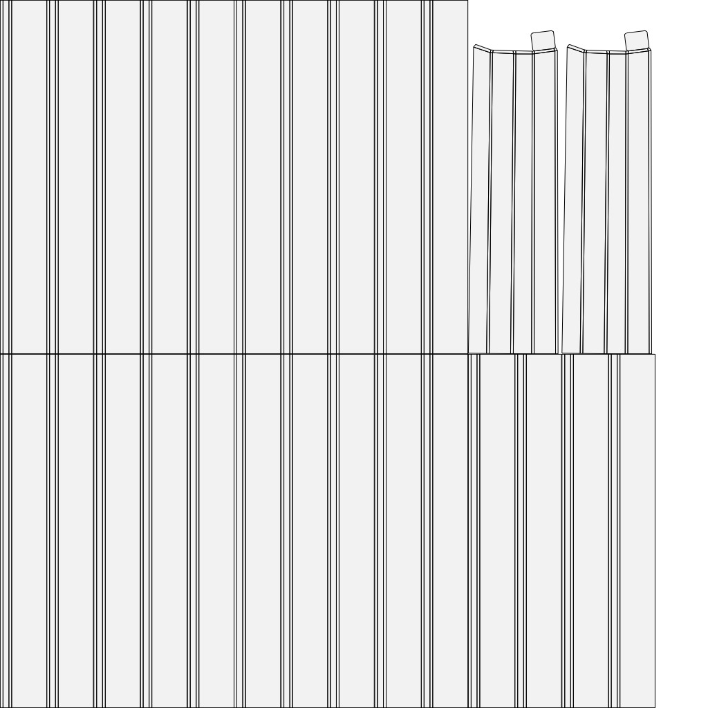 Stylized Fence Collection Low-poly 3D model_12