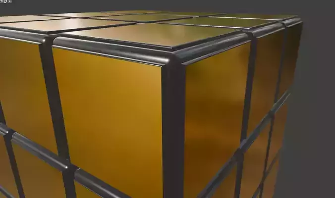 Gold Platted Rubix Cube