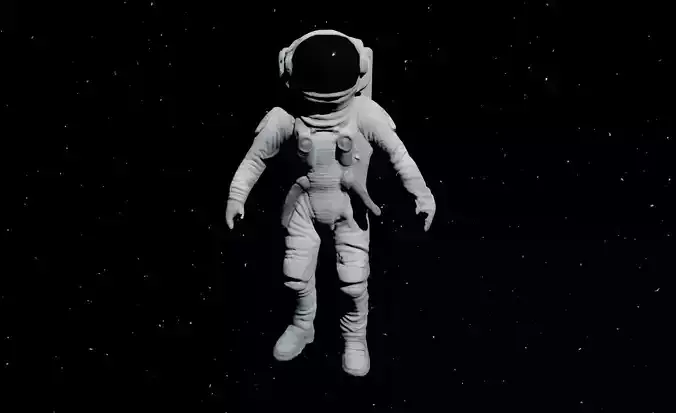Astronaut Raw Sculpt 3D model