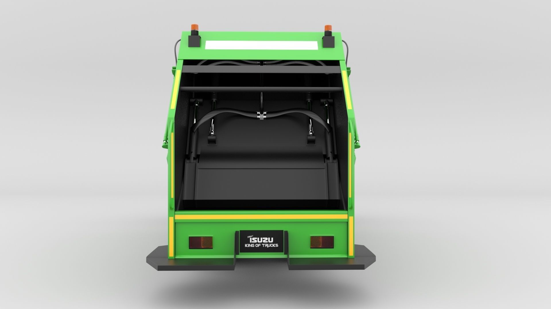 ISUZU DECA-GXZ360 Garbage Truck 3D model_5