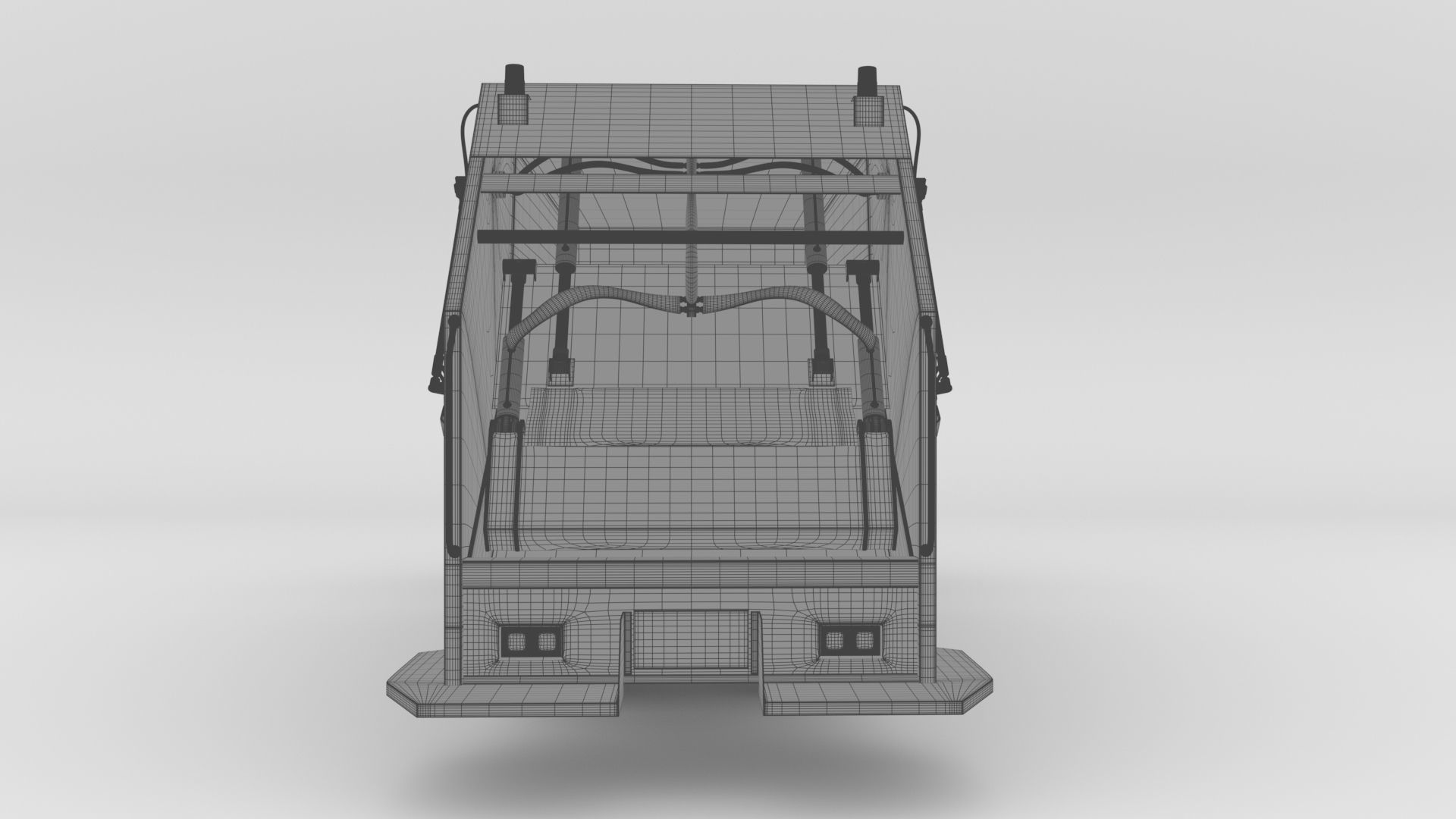 ISUZU DECA-GXZ360 Garbage Truck 3D model_25