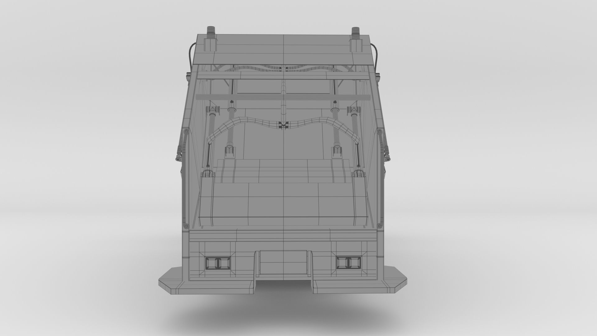 ISUZU DECA-GXZ360 Garbage Truck 3D model_24