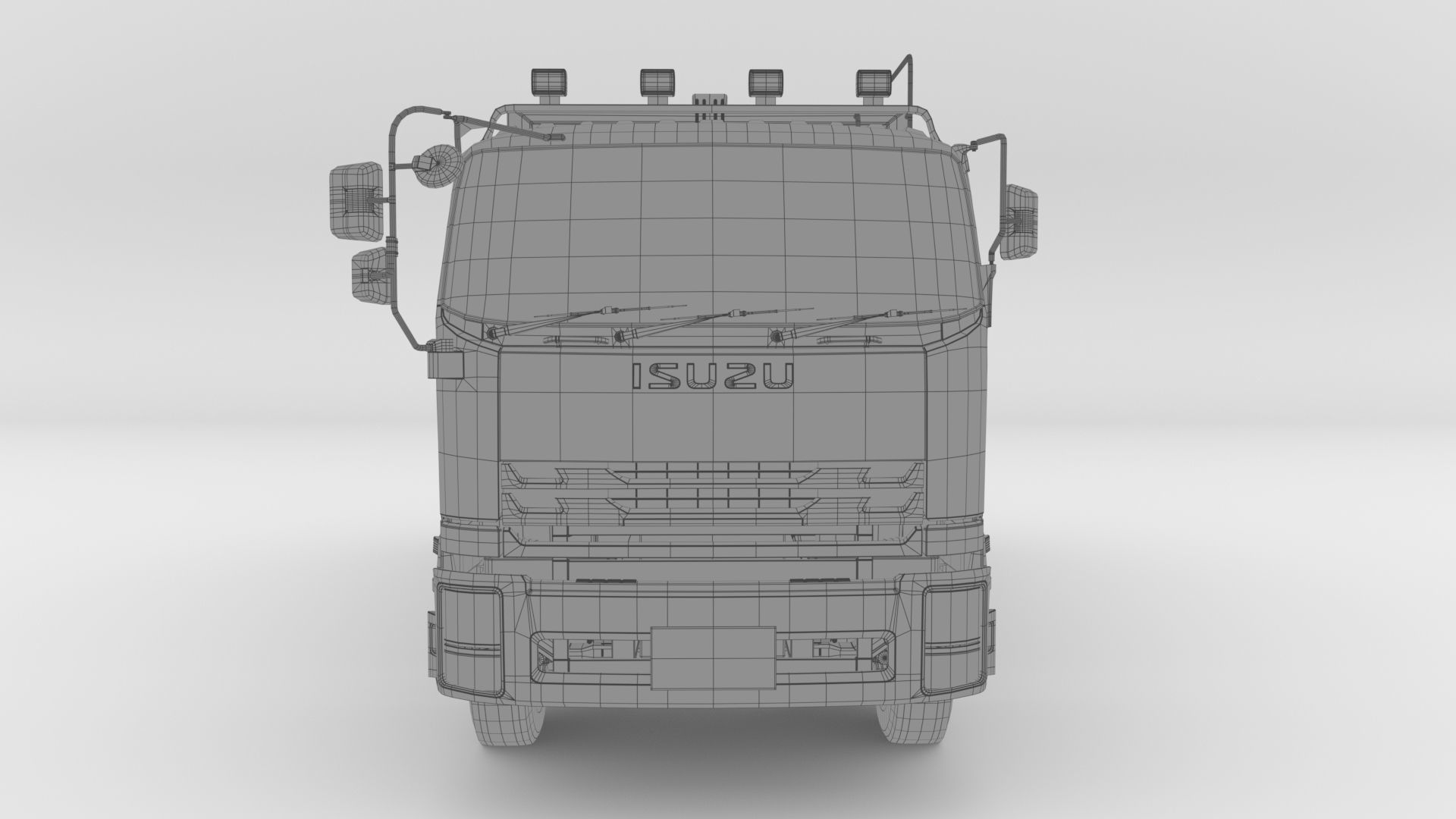 ISUZU DECA-GXZ360 Garbage Truck 3D model_16