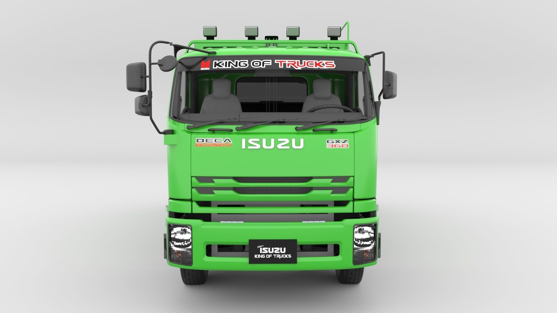 ISUZU DECA-GXZ360 Garbage Truck 3D model_1