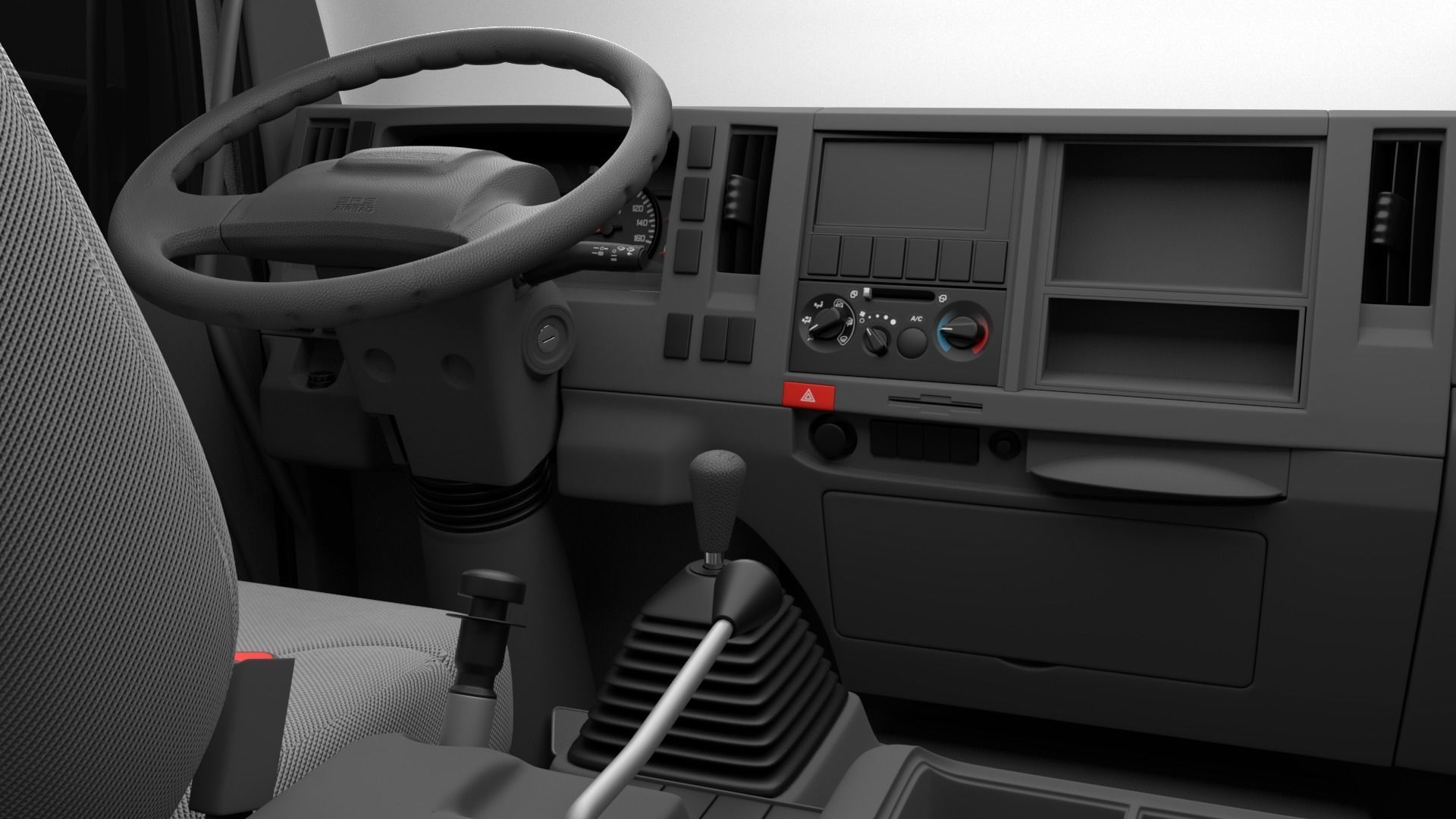 ISUZU DECA-GXZ360 Garbage Truck 3D model_11