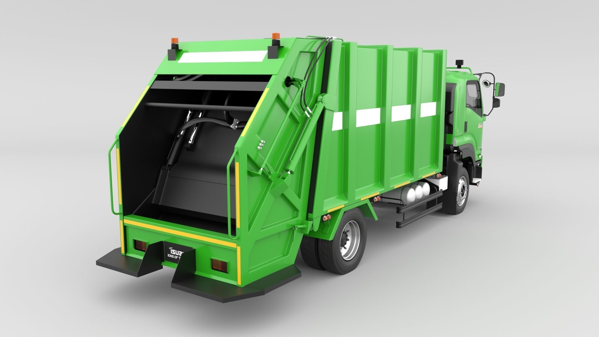 ISUZU DECA-GXZ360 Garbage Truck 3D model_6