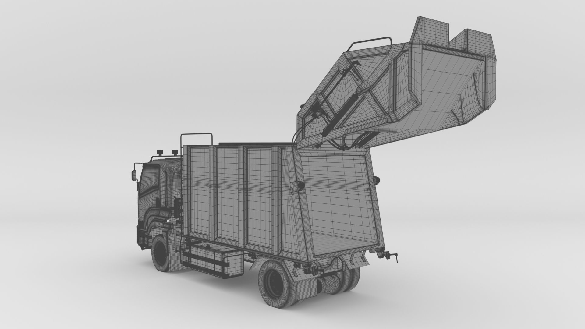 ISUZU DECA-GXZ360 Garbage Truck 3D model_33