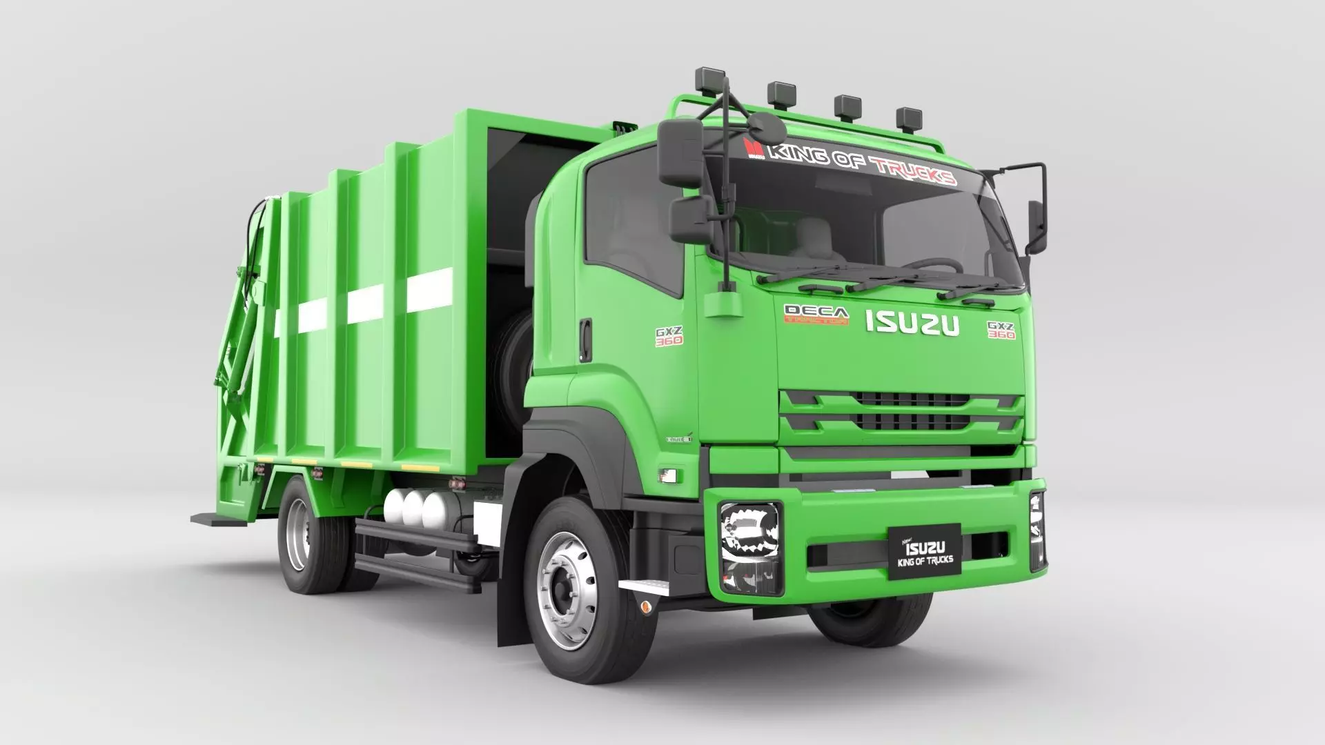 ISUZU DECA-GXZ360 Garbage Truck 3D model_0
