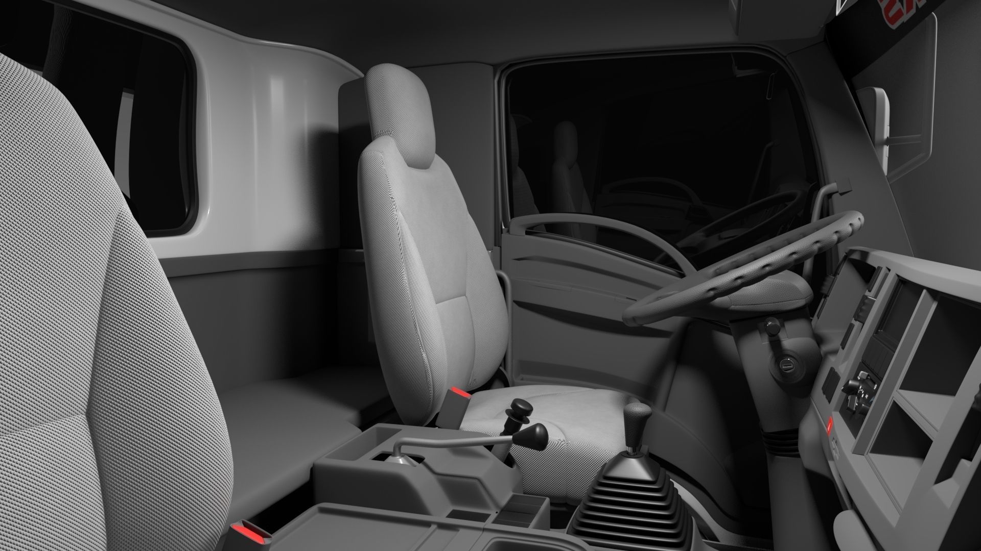 ISUZU DECA-GXZ360 Garbage Truck 3D model_13