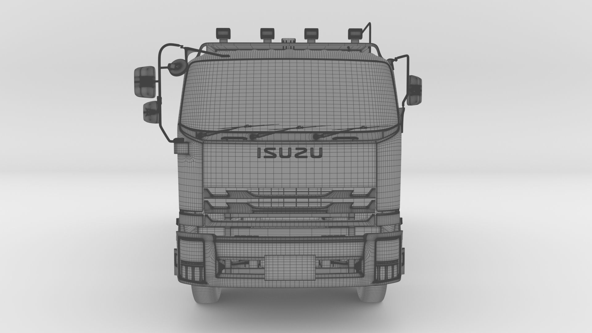 ISUZU DECA-GXZ360 Garbage Truck 3D model_17
