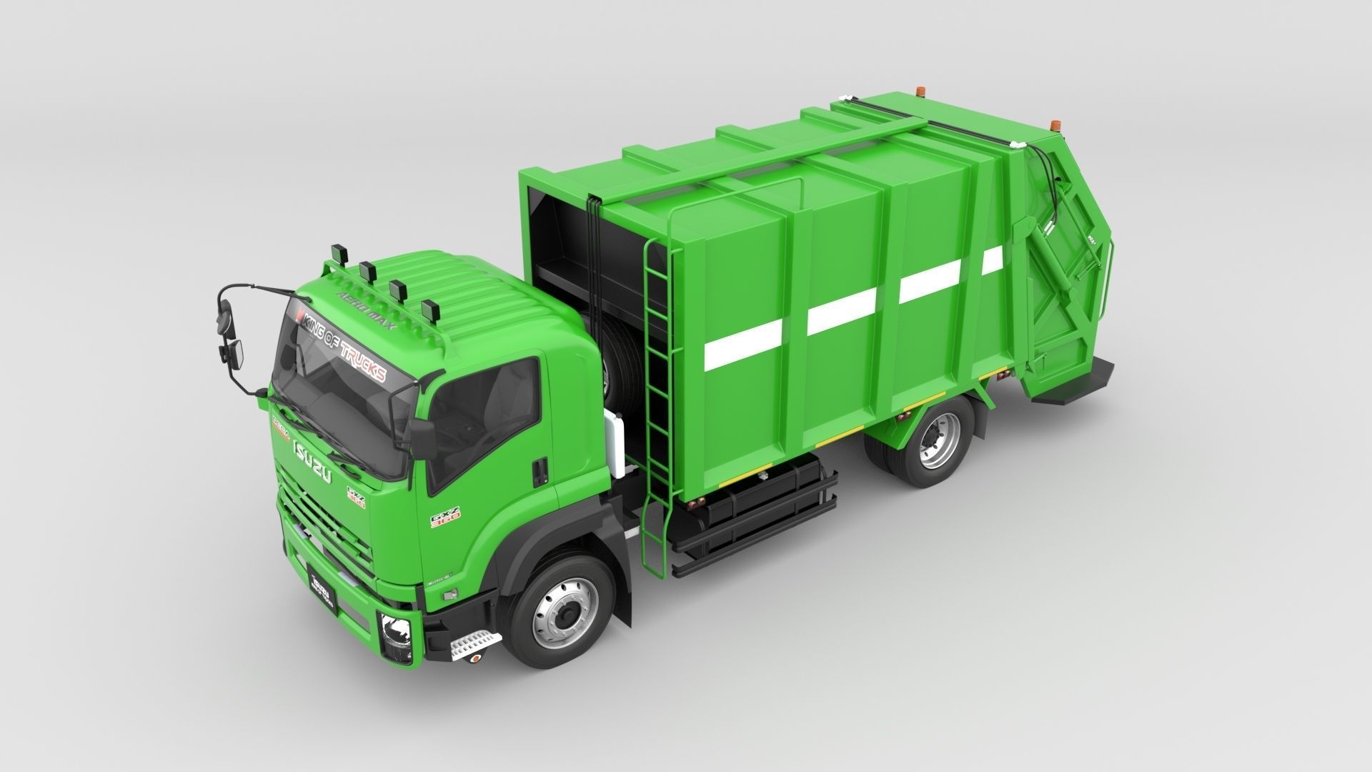 ISUZU DECA-GXZ360 Garbage Truck 3D model_8
