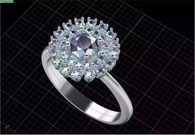 gold ring diamond  circle