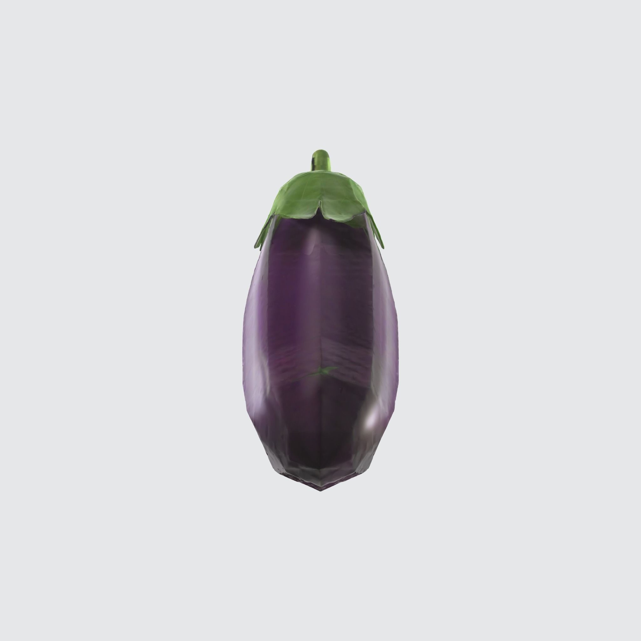 A purple eggplant 3D model_1