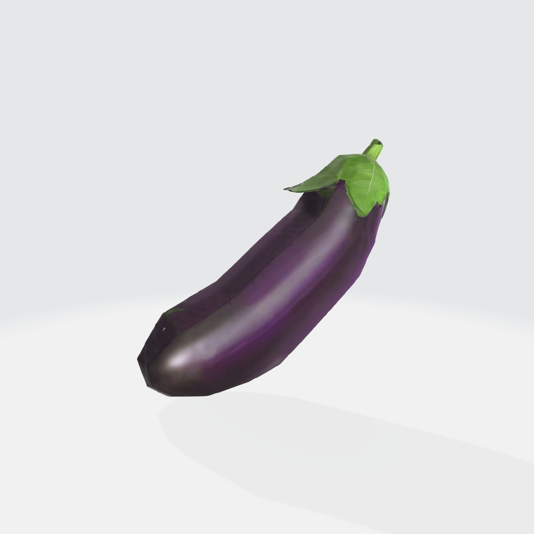 A purple eggplant 3D model_2