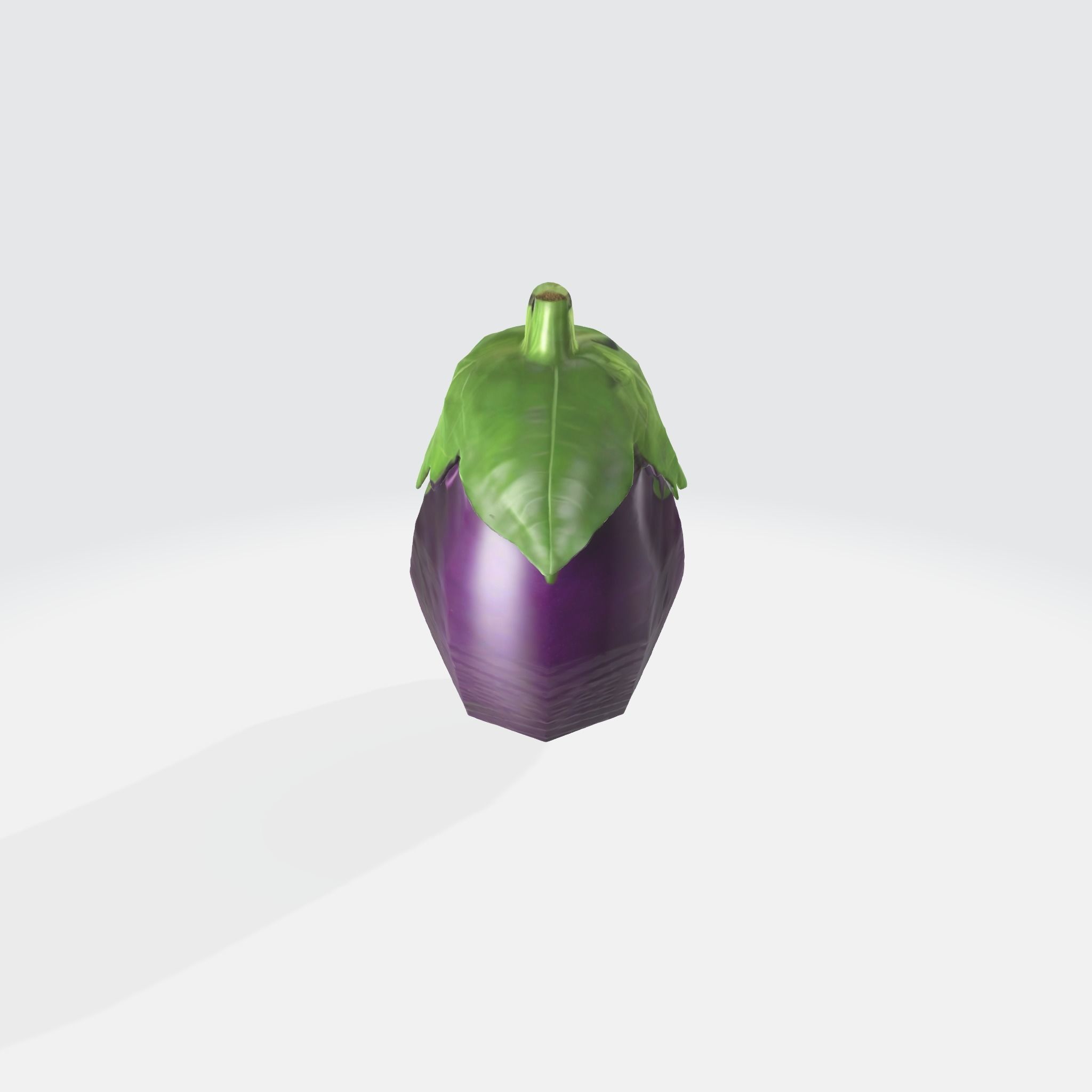 A purple eggplant 3D model_3