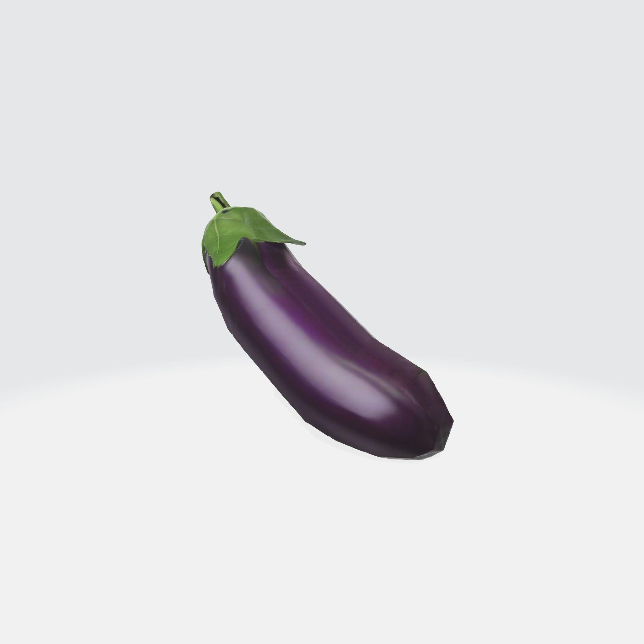 A purple eggplant 3D model_4