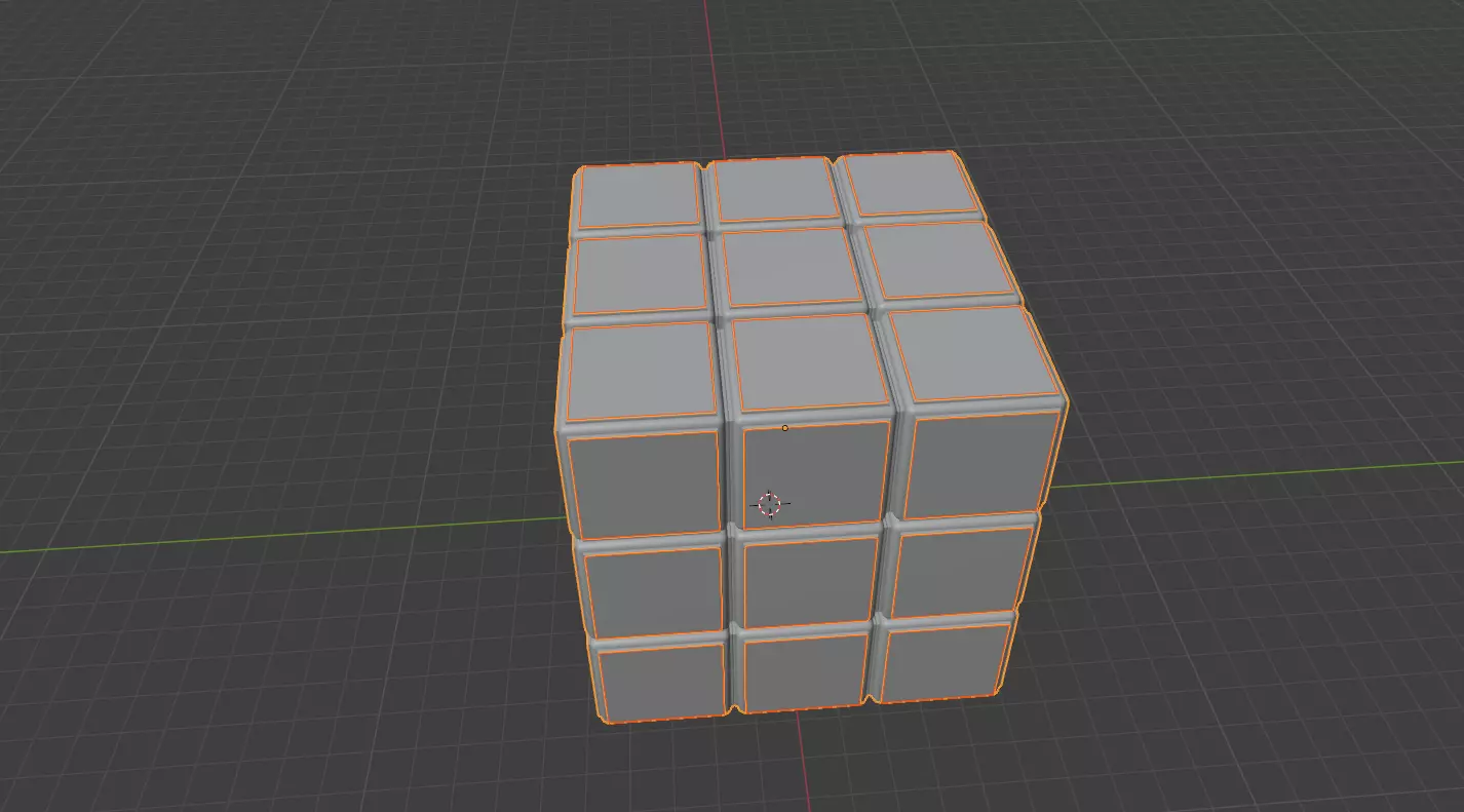 Rubik Cube 3D model_0