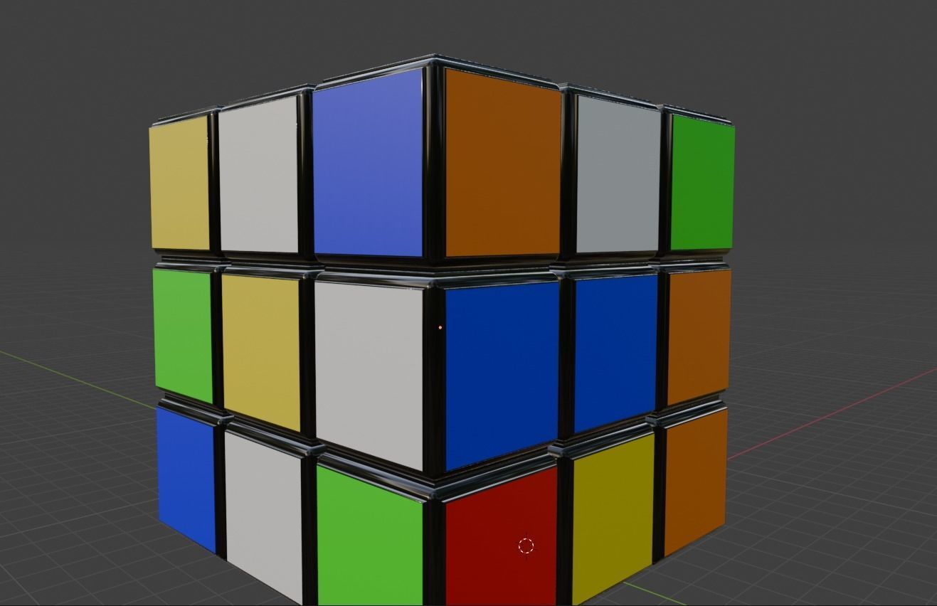 Rubik Cube 3D model_6