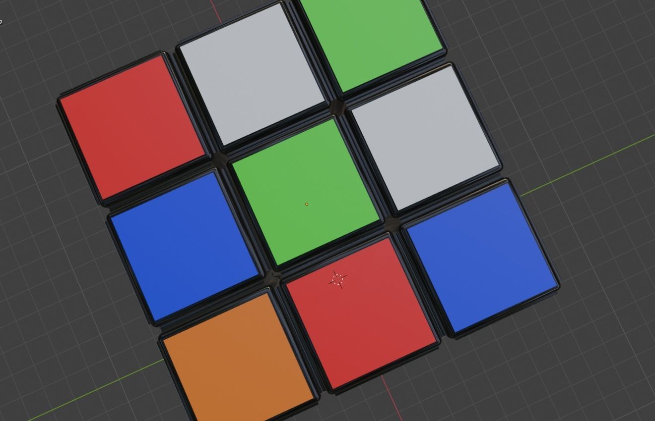Rubik Cube 3D model_5