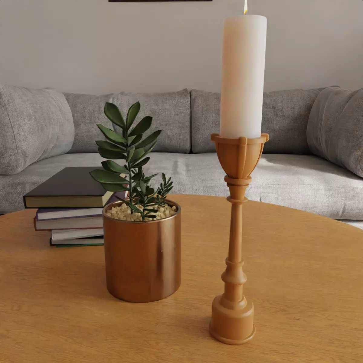 candle holder 006 3D print model_0