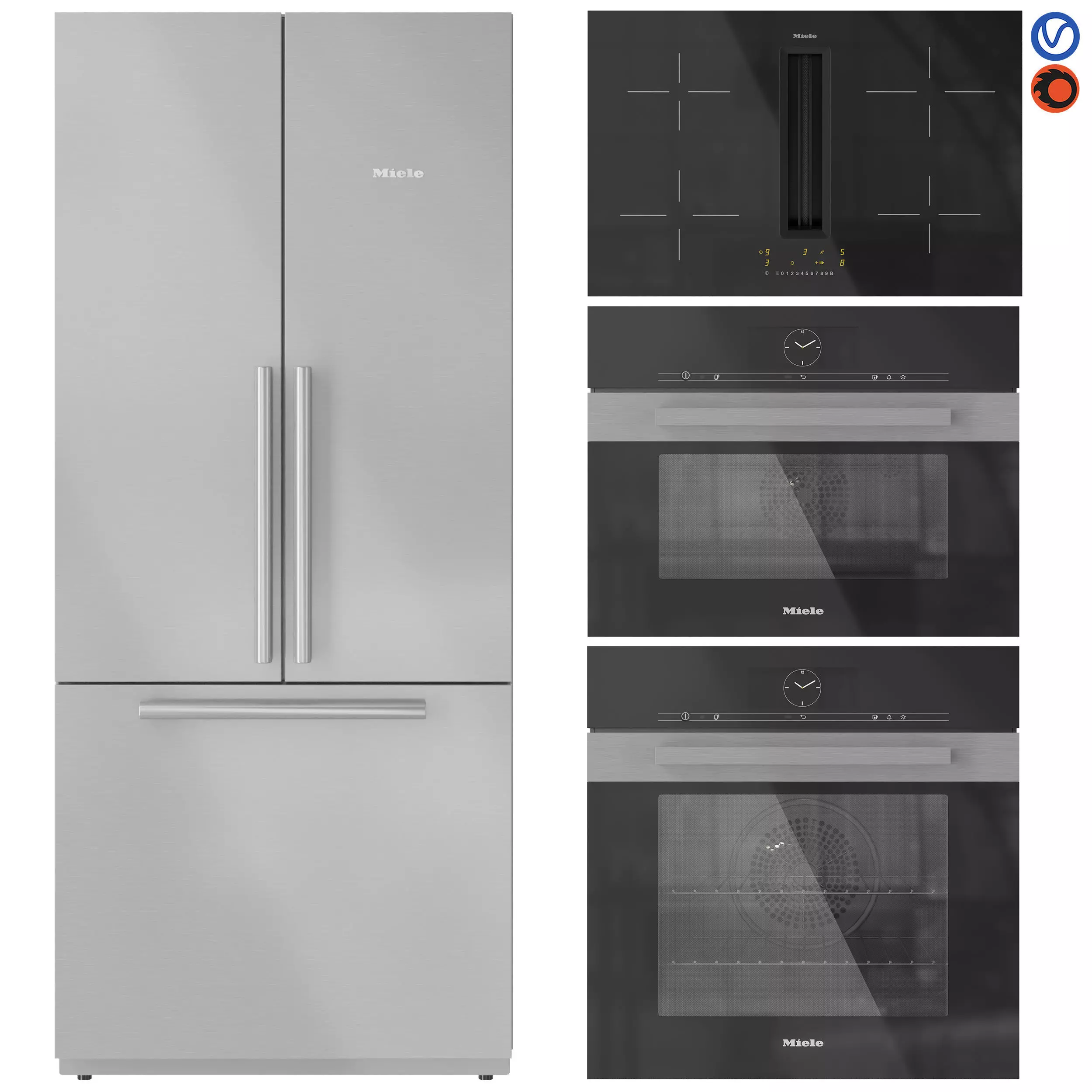 Miele Appliance Collection Set 02 3D model_0