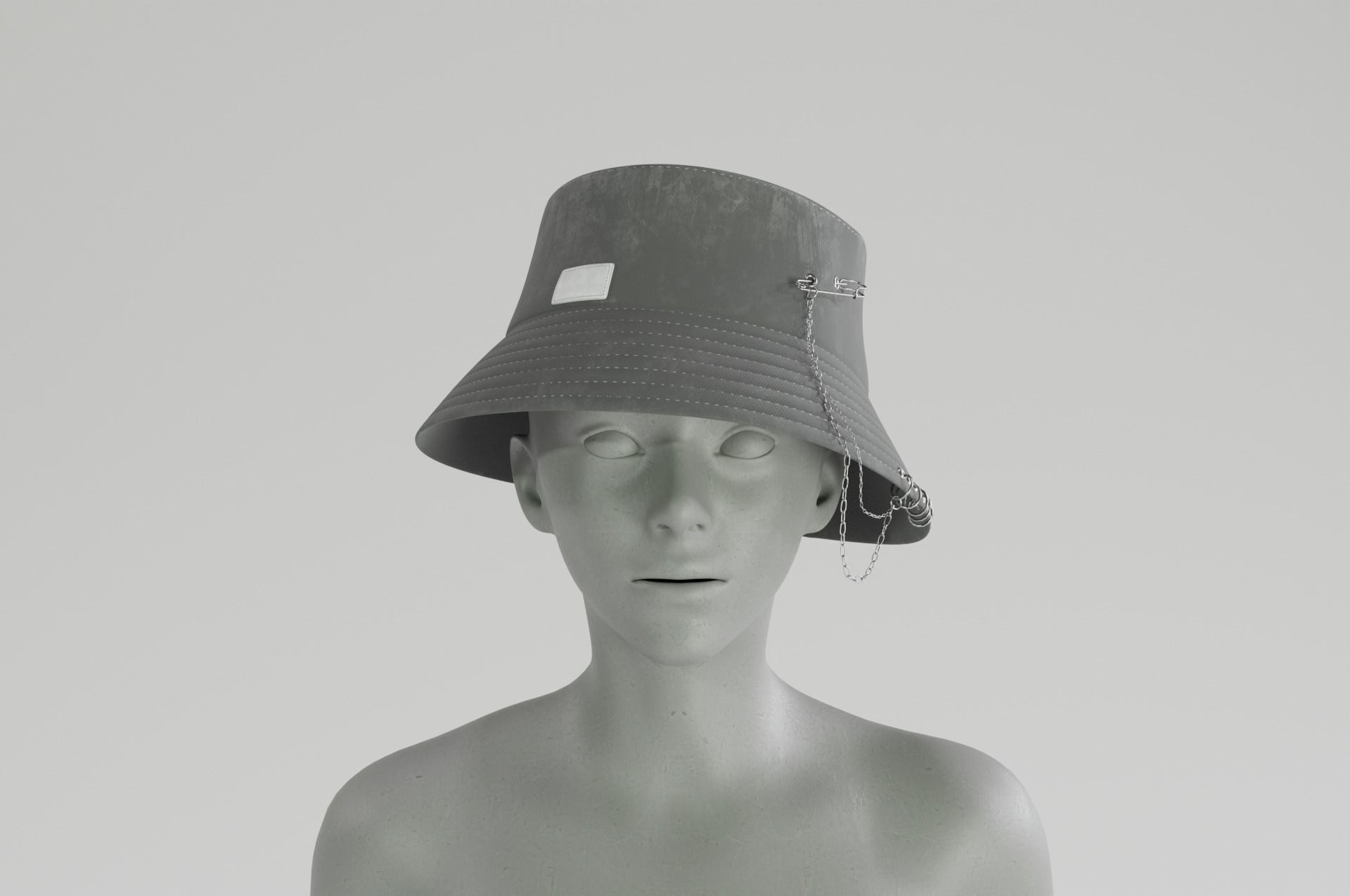 Bucket Hat 3D model_2