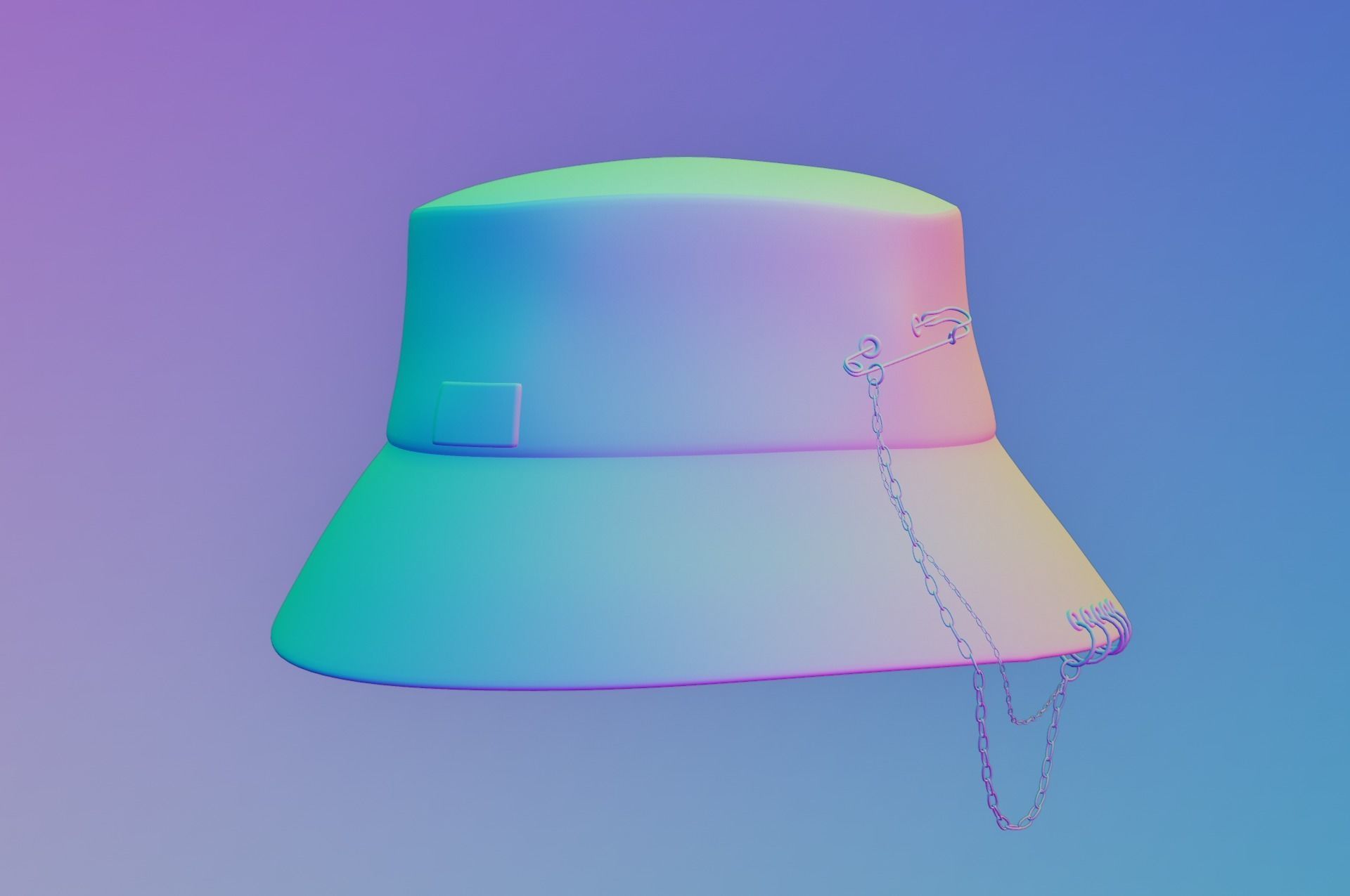 Bucket Hat 3D model_7