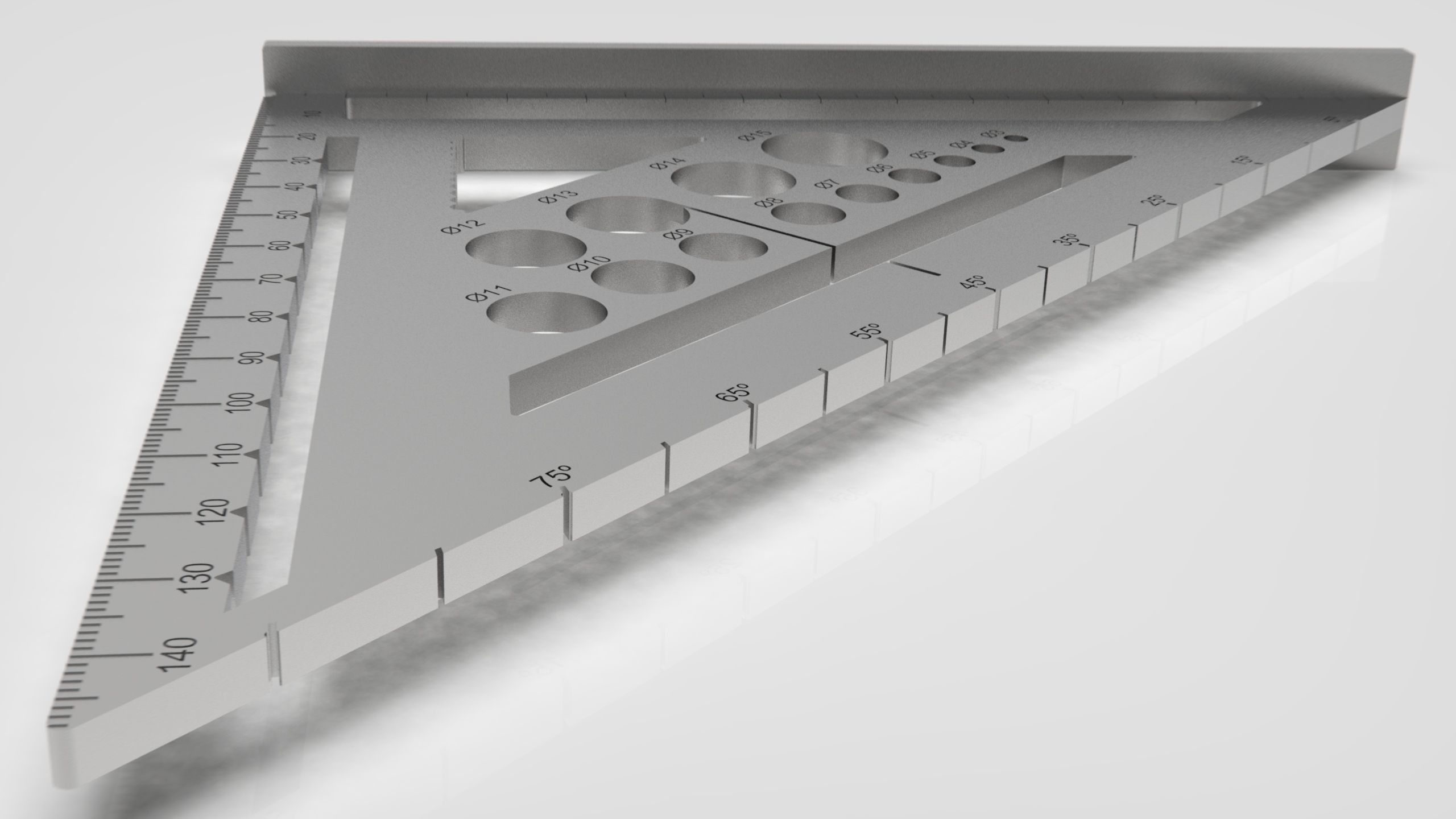 Ultimate Multi Functional Carpenters Square 3D print model_4