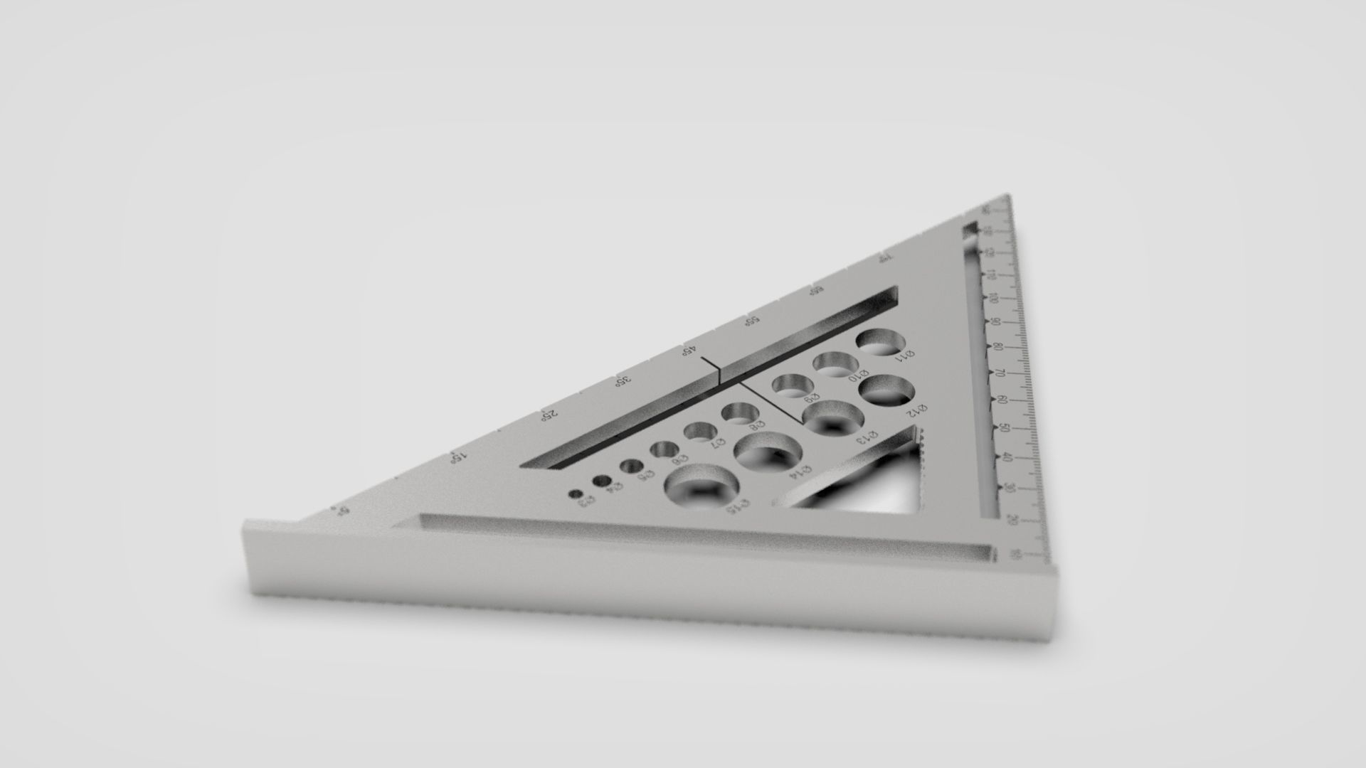 Ultimate Multi Functional Carpenters Square 3D print model_16